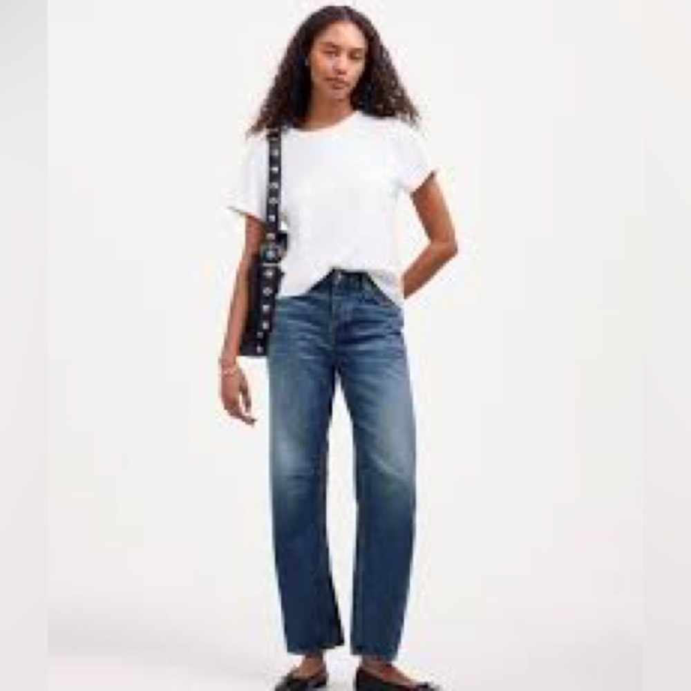 Madewell Darted Barrel-Leg Jean Irmo Wash 28